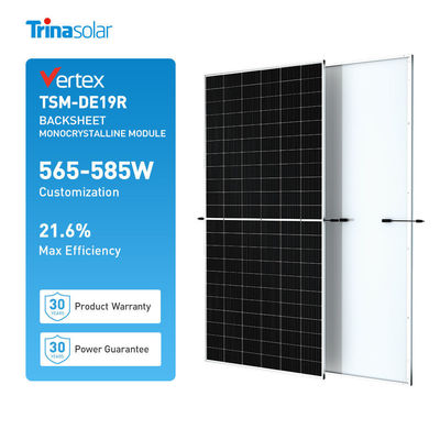IP68-Qualifizierte Schnittstelle Stufe 1 Trina A-Klasse Halbzellmonokristalline 565W 570W 580W Solarzellen für Zuhause
