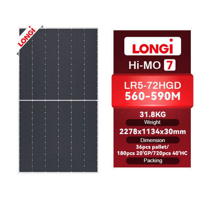 Longi Solar Himo 7 Pv Modul 560w 570w 580w 590 Watt für langlebige Solarlösungen
