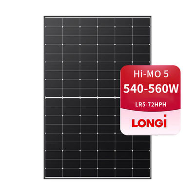 Effizienz von 21,7% LONGi Hi-Mo 5 Tier 1 Solaranlagen 545w 560w 500w mit Silberrahmen