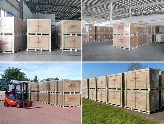 Anodisierte Aluminiumlegierungsrahmen Longi 550W Tier 1 Solarzellen für nachhaltige Stromerzeugung