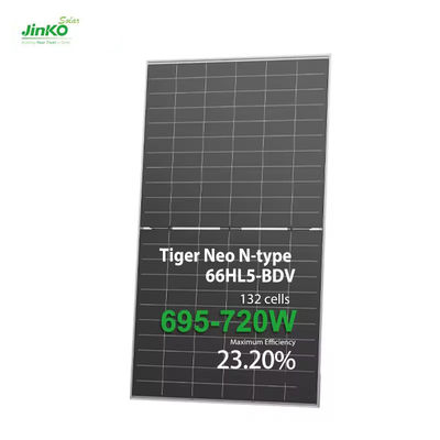 Jinko N Typ Tiger 700W 710W 720W Mono Tier 1 Solarzellen für den Haushalt Elektrizität Monokristalline