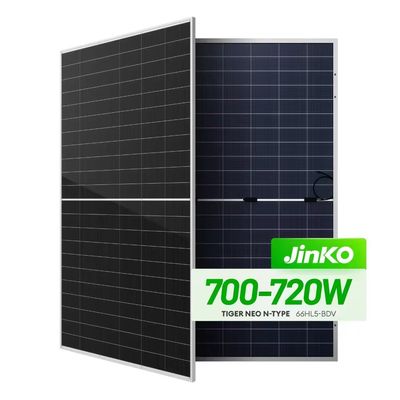 Real Jinko 700W Bifacial Double Glass Solar Panel für vielseitige Solaranwendungen