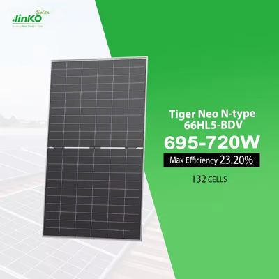 IEC-Klasse C Tiger Neo N-Typ 66HL5-BDV Solarzentrale 695W 700W 705W 710W 715W 720W