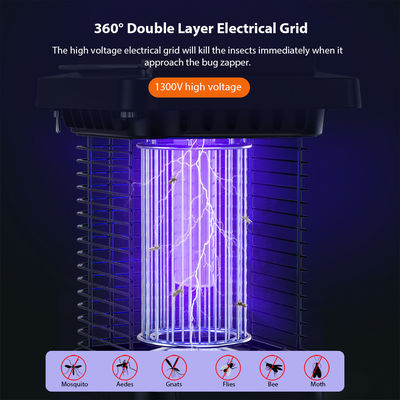 ABS Shell Solar Mosquito Bug Zapper Licht Solar wiederaufladbarer Bug Zapper