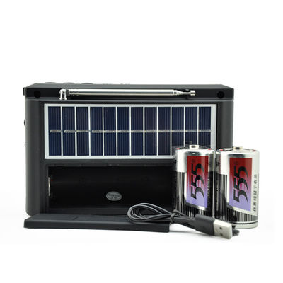 Multifunktions-Wiederaufladbares Solarfunk-Radio AM FM-Radio-Musik mit LED-Torche