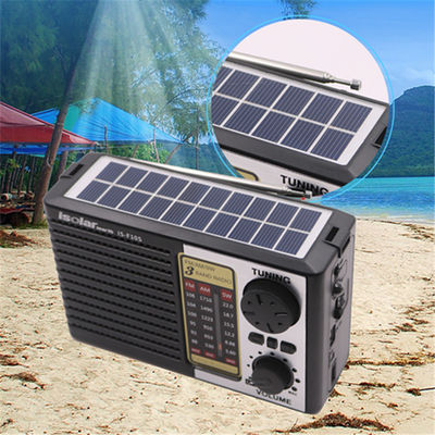 Zuhause Fm Am Sw Sonnenstrom versorgtes tragbares Radio 2W mit Lautsprecher und LED-Licht