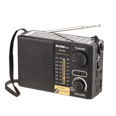 Wiederaufladbares USB-Heim-Solar-Portable-Radio mit Lautsprecher-LED-Licht