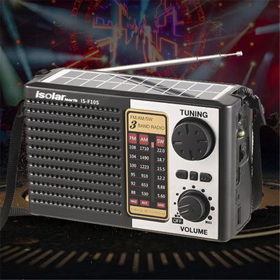 Wiederaufladbares USB-Heim-Solar-Portable-Radio mit Lautsprecher-LED-Licht