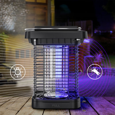 1300V USB Wiederaufladbare Solar-betriebene Bug Zapper Laterne Mücken Zapper Lampe UV Kaltweiß