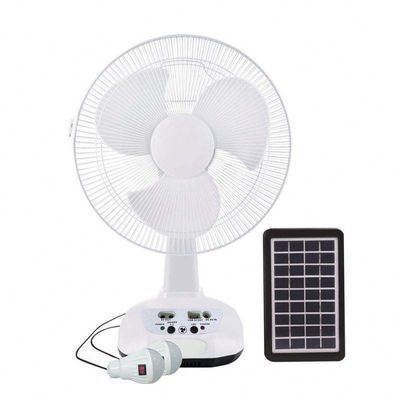 Bestseller AC/DC Betrieb Metallgrill 12 Zoll 3 Klingen Wiederaufladbares Zuhause Solarventilatoren Wiederaufladbarer elektrischer Ventilator