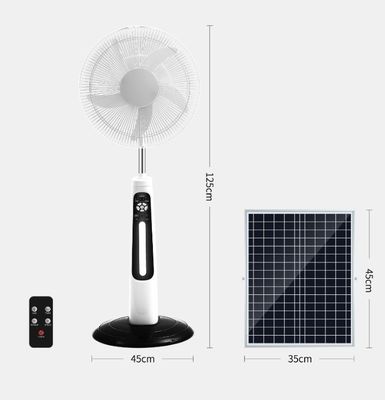 Hocheffiziente Heimat Solar Wiederaufladbare Lüfter Höhe Verstellbarer Weitwinkel Anpassung