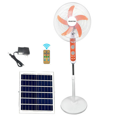 20W Solar Wiederaufladbare Ventilator eingebaut in LED-Beleuchtung 3 Geschwindigkeit Solar Bodenventilator