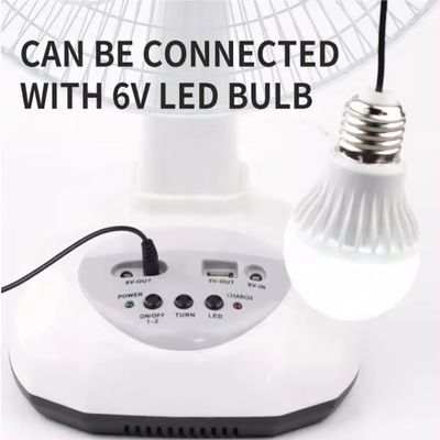 12 Zentimeter Solarventilator für Heimgebrauch 6V AC DC mit Led Nachtlicht