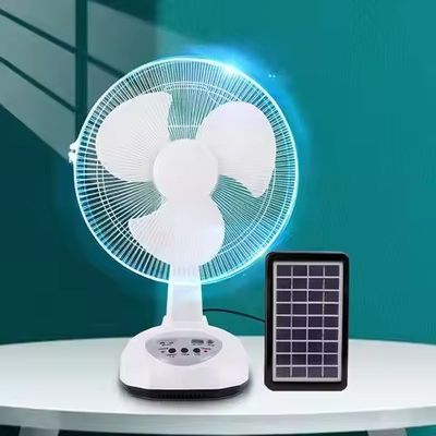 18W Solar Wiederaufladungsventilator Solar AC DC Ventilator mit Led-Licht für zu Hause